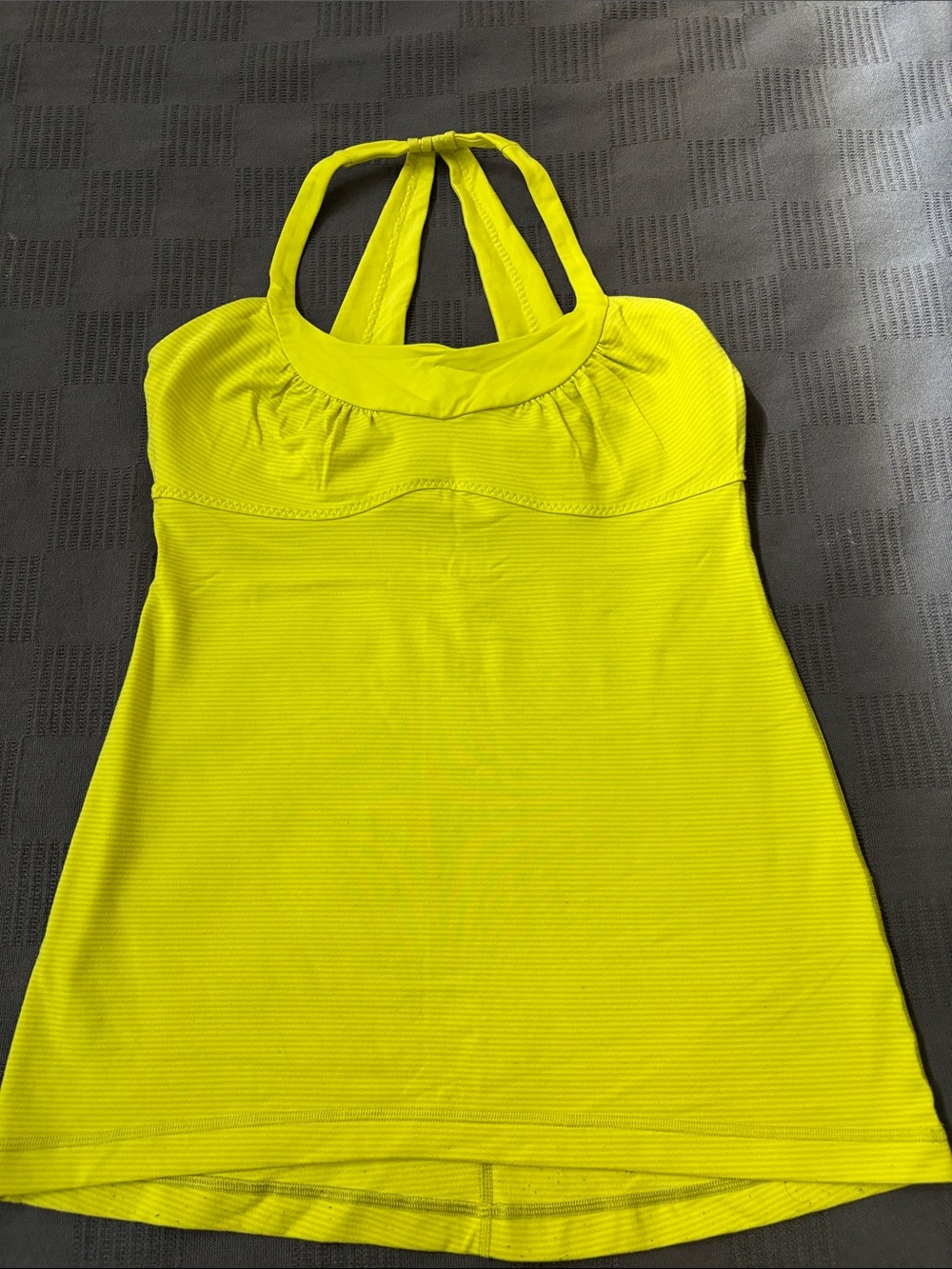 lululemon athletica Neon Yellow Halter Tank